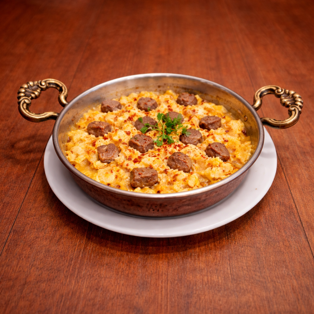 Eggs with Roasted Meat