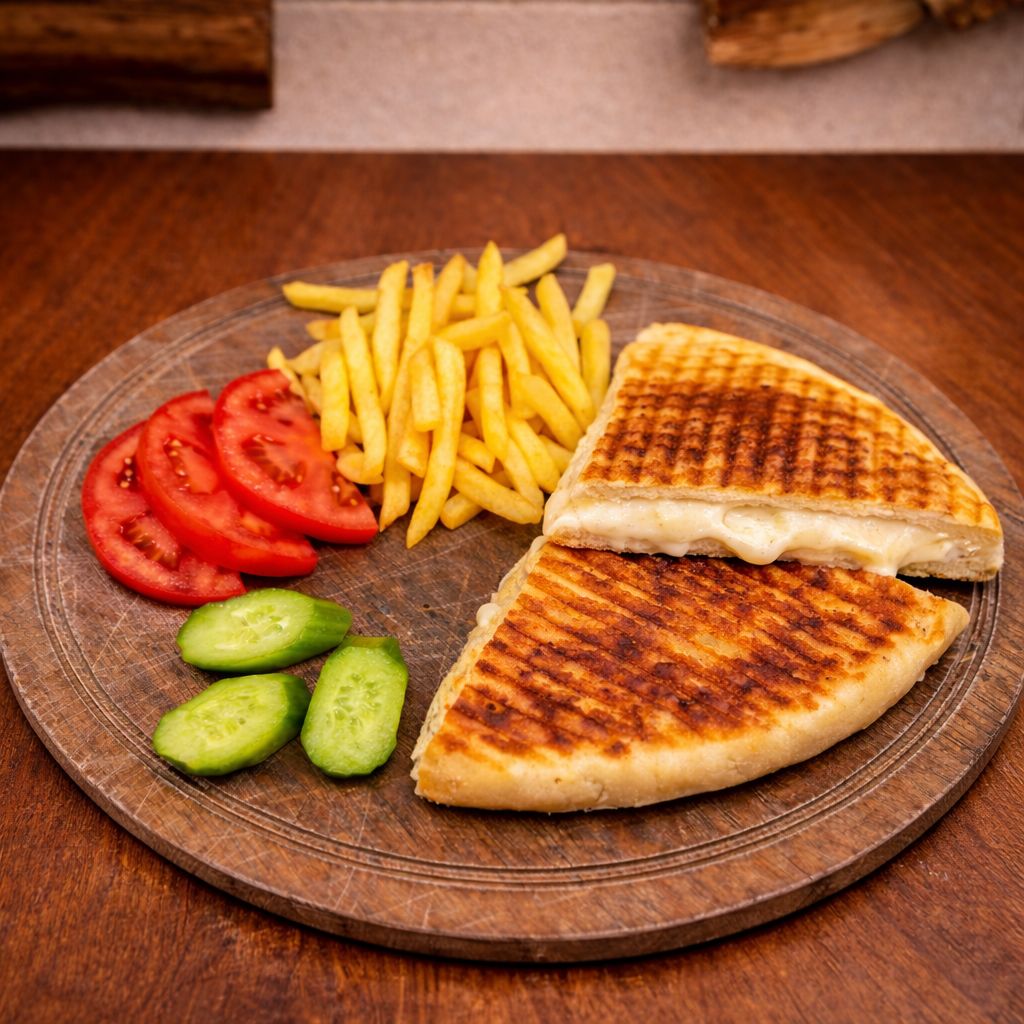 Roasted Meat and Cheese Katmer Toast
